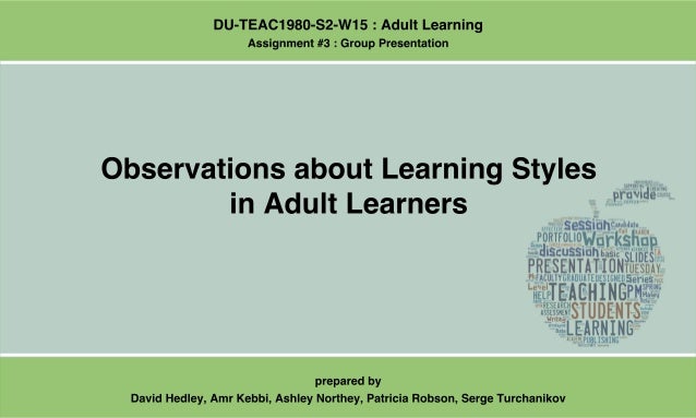 Mindy lynn anal Learning presentation styles for adults